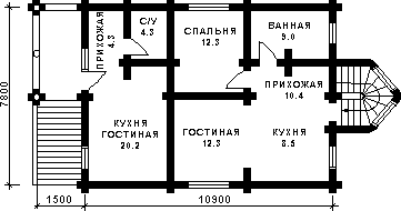 план второго этажа