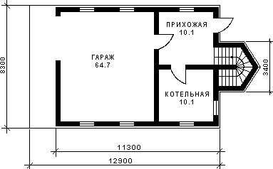 план цокольного этажа
